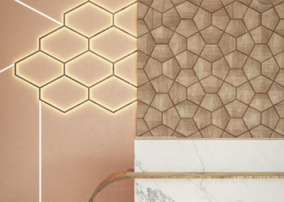 płytka dekoracyjna drewniana