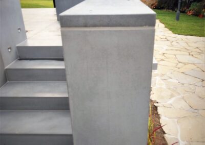 okładzina schodów tarasowych i murki tarasowe