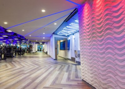 Płytka ścienna betonowa kolor biały.