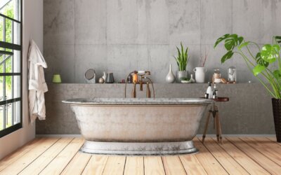 Beton architektoniczny w łazience – 5 pomysłów na stylowe aranżacje